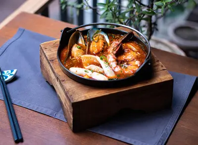 Spicy Seafood Udon